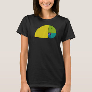 Golden Ratio Elephant Fibonacci Spiral 2 Fan Fun T-Shirt