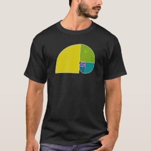 Golden Ratio Elephant  Fibonacci Spiral 3  Fan Fun T-Shirt