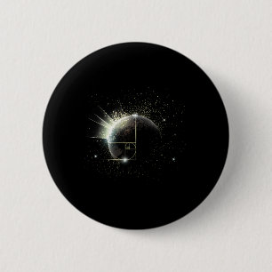 Golden Ratio Fibonacci Math Teacher Spiral Space P 6 Cm Round Badge