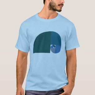 Golden Ratio, Fibonacci Spiral T-Shirt