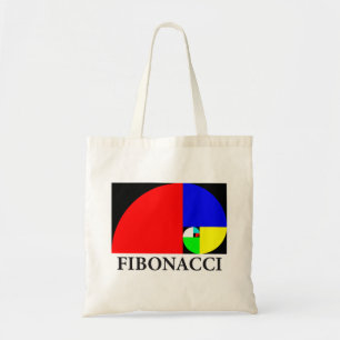 Golden Ratio, Fibonacci Spiral Tote Bag