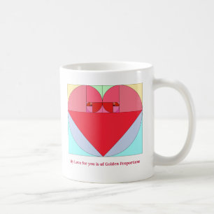 Golden Ratio Heart Coffee Mug