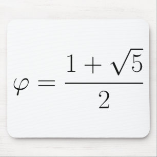 Golden ratio mouse pad