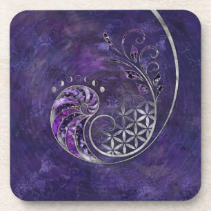 Golden Ratio - Sacred Geometry Ornament Coaster