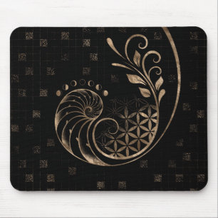 Golden Ratio - Sacred Geometry Ornament Mouse Pad