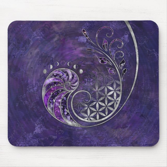 Golden Ratio - Sacred Geometry Ornament Mouse Pad (Front)