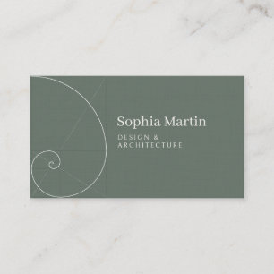 Golden Ratio Sage QR Code Business Card