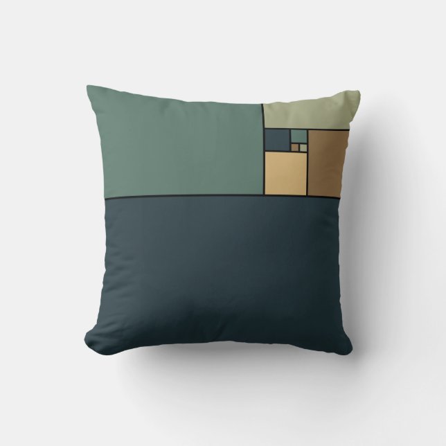 Golden Ratio Squares (Neutrals) Cushion (Front)
