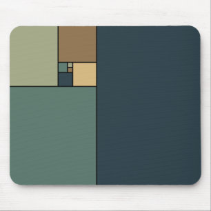Golden Ratio Squares (Neutrals) Mouse Pad