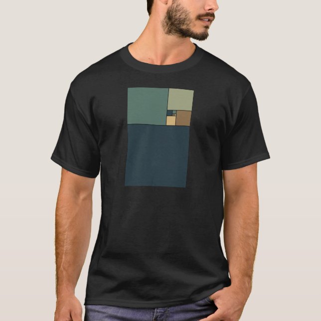 Golden Ratio Squares (Neutrals) T-Shirt (Front)