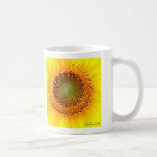 Golden ratio sunflower mug