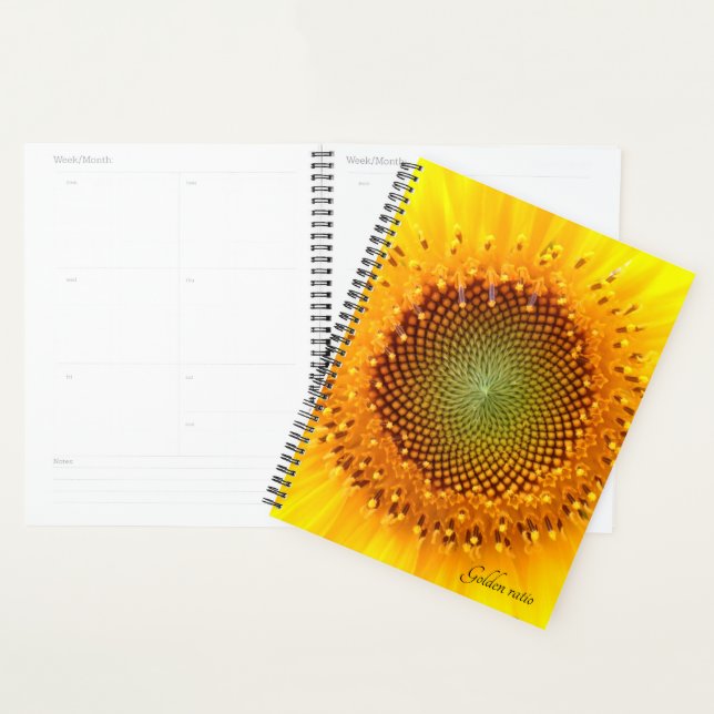 Golden Ratio, sunflower planner (Display)