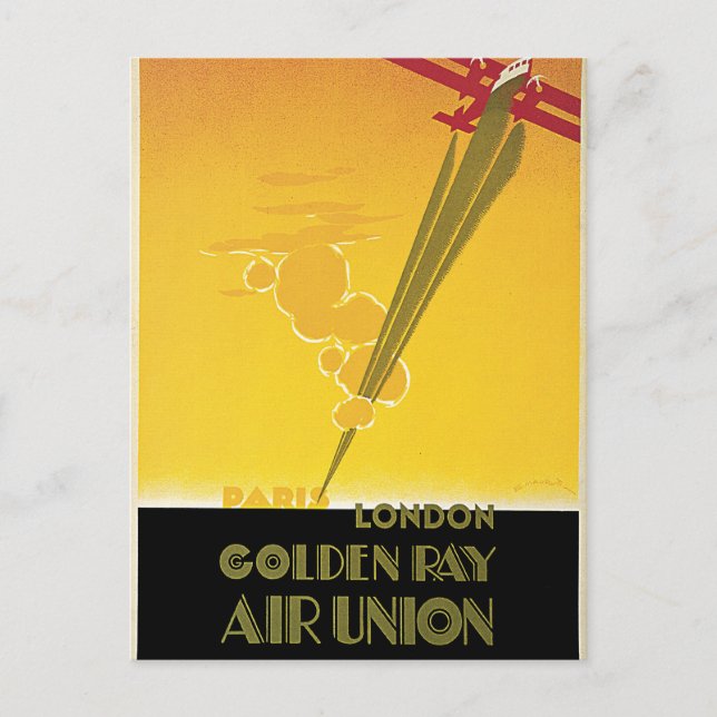 Golden Ray Air Union Postcard (Front)