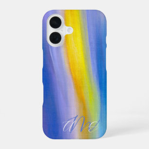 Golden Ray Modern Abstract Art iPhone 16 Case