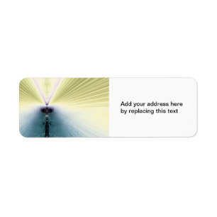 Golden Rays Return Address Label