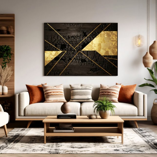 Golden Rebirth: Elegant Art from Chaos Poster (Creator Uploaded)