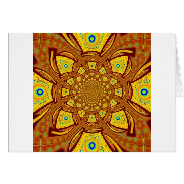 Golden Red African Asian traditional colours (Front Horizontal)