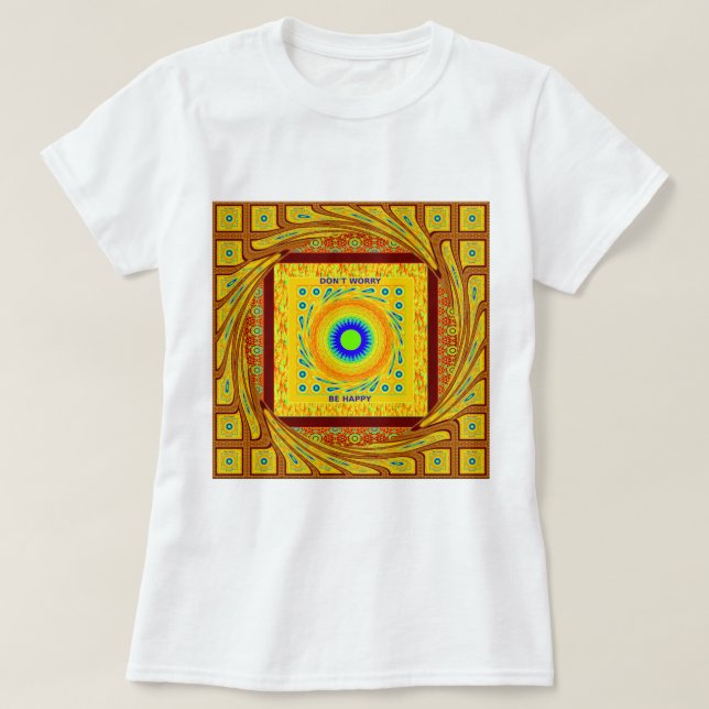 Golden Red African Traditional Colour T-Shirt (Design Front)