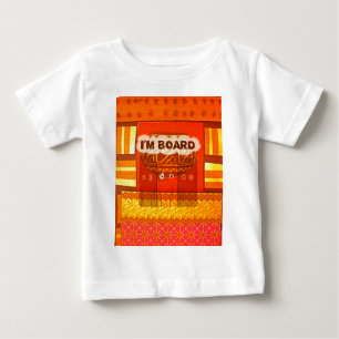 Golden Red African Traditional Colours Print Baby T-Shirt