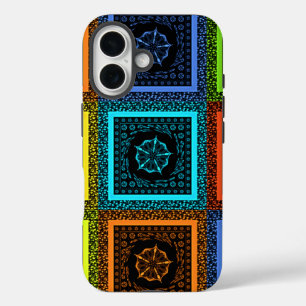 Golden Red blue Green colours iPhone 16 Case