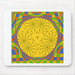 Golden Red Blue Green Royal Egyptian. Mouse Pad