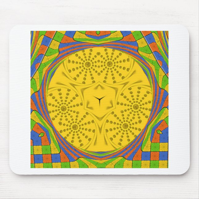 Golden Red Blue Green Royal Egyptian. Mouse Pad (Front)