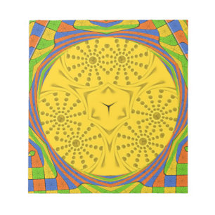 Golden Red Blue Green Royal Egyptian. Notepad