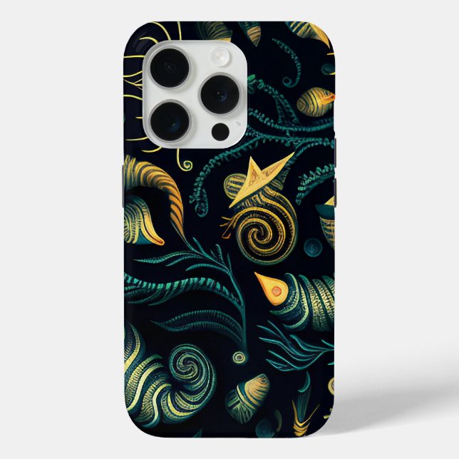 Golden Reefs Case-Mate iPhone Case (Back)