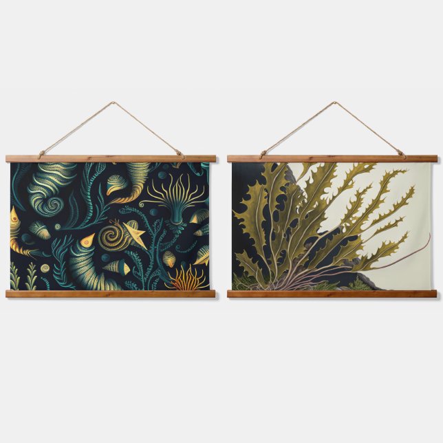 Golden Reefs Hanging Tapestry (Double)