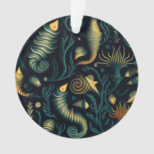 Golden Reefs Ornament