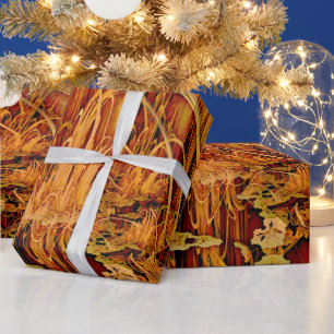 Golden Reflections Wrapping Paper