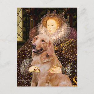 Golden Retriever #1 - Queen Elizabeth I Postcard