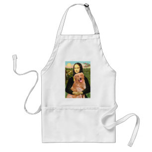 Golden Retriever 2 - Mona Lisa Standard Apron