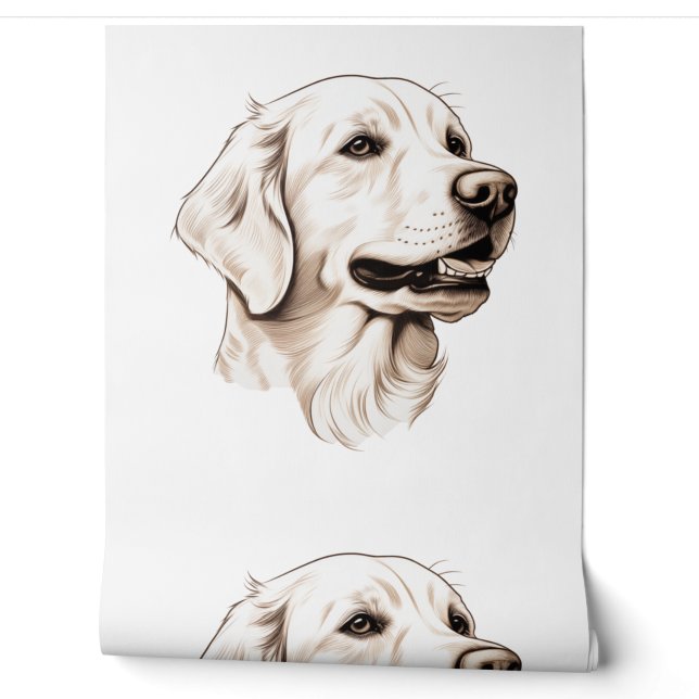 Golden Retriever  2 Wallpaper (Unrolling)