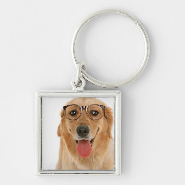 Golden Retriever 3 Key Ring (Front)