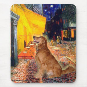 Golden Retriever 3 - Terrace Cafe Mouse Pad