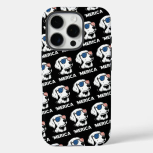 Golden Retriever 4th Of July Merica iPhone 16 Pro Case