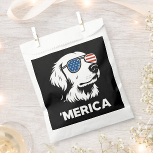 Golden Retriever 4th Of July Merica Favour Bag