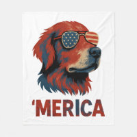 Golden Retriever 4th Of July Merica T-Shirt