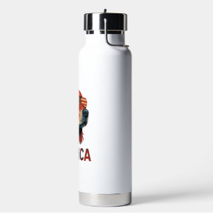 Golden Retriever 4th Of July Merica T-Shirt Water Bottle