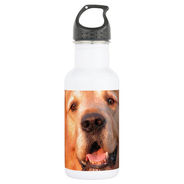 Golden Retriever 532 Ml Water Bottle (Front)