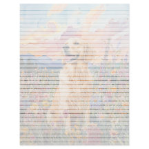 Golden Retriever - 8.5" x 11" Stationery Sheet