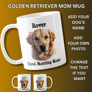 Golden Retriever, Add Dog's Name, Change Photo Coffee Mug