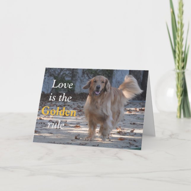 Golden Retriever all occasion card (Front)