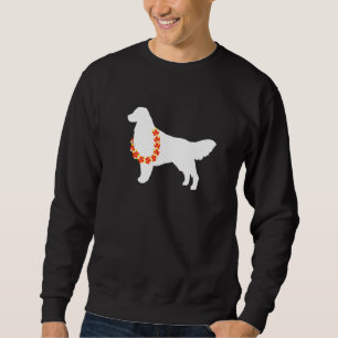 Golden Retriever Aloha Hawaiian Lei Dog Sweatshirt