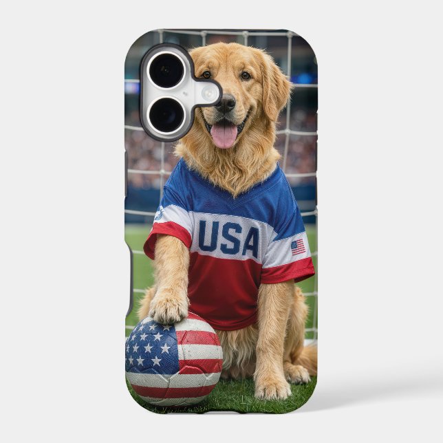 Golden Retriever American Soccer Player (Back)