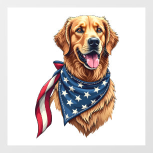 Golden Retriever Americana Vintage Engraved Shirt 