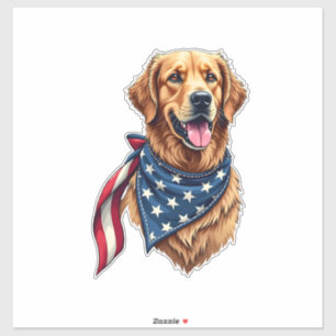 Golden Retriever Americana Vintage Engraved Shirt 