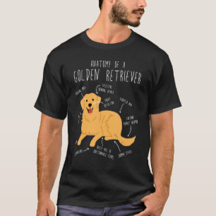Golden Retriever Anatomy  Pet Dog  Doggo Mum Dad 2 T-Shirt