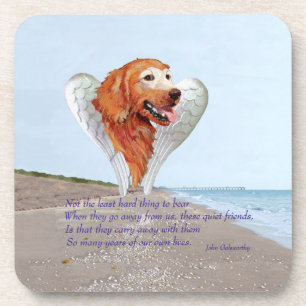 Golden Retriever Angel Coaster